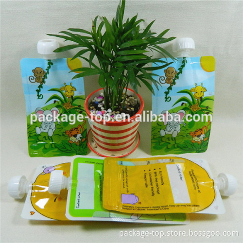 new high quality fresh squeezed diy baby laminated pouches